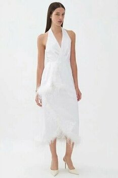 Nocturne N23YN2235 Ekru Midi 38 Uzun Kol Elbise