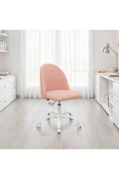 Adore Mobilya Curve Çalışma Sandalyesi - Pembe 61x58,5x81,5-91 cm