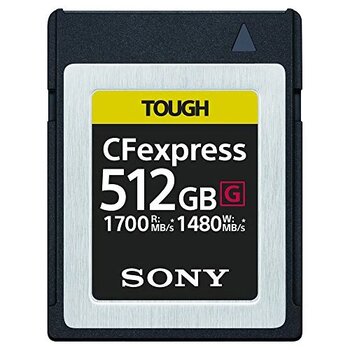 Sony Cfexpress Tough Hafıza Kartı, Siyah, 512 Gb