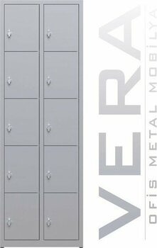Çelik Dosya Dolabı Metal Dolap Ofis Dolapları Arşiv , Garaj , Bahçe , Kiler , Balkon 80X38X120 - Gri