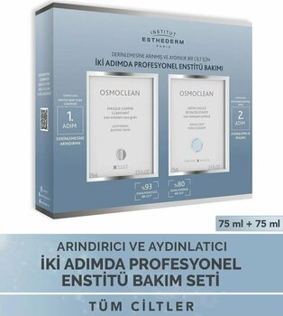Institut Esthederm Osmoclean Siyah Nokta Karşıtı Canlandırıcı Arındırıcı ve Yüz Temizleyici Peeling Maske 2'li Set