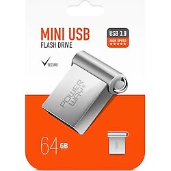 Powerway 64 GB USB 3.0 Mini USB Flash Bellek Metal