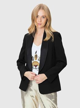 Yakası Parlak Cepli  Ceket Siyah K1816058_001 42 15161485