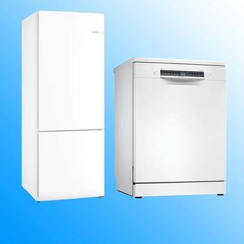 Bosch KGN55VWE0N Buzdolabı  - SMS4IKW62T Bulaşık Makinesi