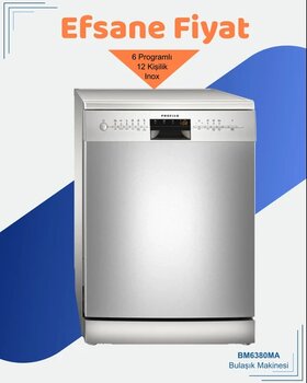 Profilo Bm6380ma 6 Programlı Bulaşık Makinesi