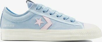 Converse Star Player 76 Colorful Suede Kadın Mavi Sneaker - 456-Mavi - 44,5