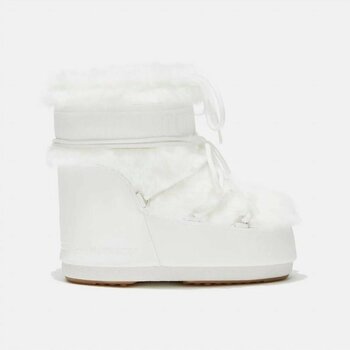 MOON BOOT Kadın Bot 14093900-002 Icon Low Faux Fur Optical White 39-41 Numara