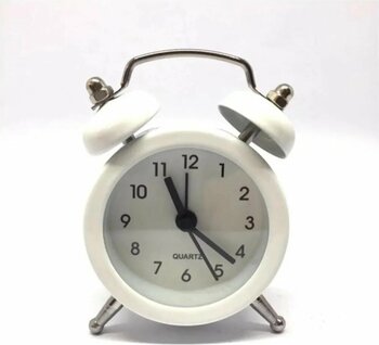 MOBGİFT Mini Masaüstü Analog Dekoratif Çalar Saat Masa Saati