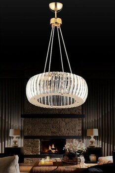 İstanbul Avize Istanbul Avize Venüs Gold 40 Cm Kristal Taşlı Avize Çok Renkli