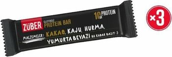 Züber Protein Bar Kakaolu 40g X 3 Adet