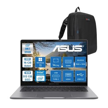 Asus Expertbook P3 P3405cva Intel Core I7-13620H 16 Ddr5 512Gb Ssd Windows 11 Home 14" 300Nıts Wuxga Intel Uhd Taşınabilir Bilgisayar Wp3405cvah002+Zettaçanta
