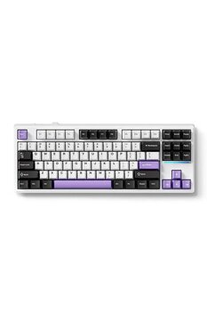 MCHOSE K87 %80 TKL RGB Kablosuz Hotswap Mor Mekanik Gaming Klavye ()