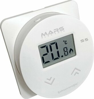 Mars S5X Kablolu Dijital Oda Termostatı Yüksek Hassasiyetli Beyaz