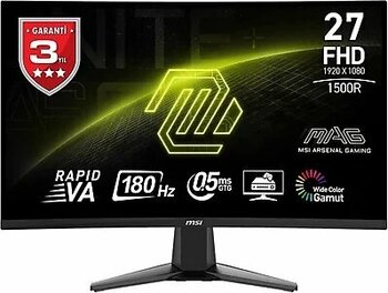 MSI MAG 27C6F 27 inç 1920 x 1080 Full HD Oyuncu Monitörü