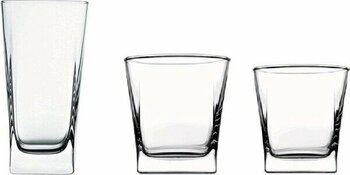 Paşabahçe Carre Su Seti Takımı - 18 Prç. Su Meşrubat Bardağı Seti 3 Boy