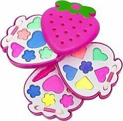 Çilek Kutulu Üç Katmanlı Kız Makyaj Seti Sürülebilir Makyaj Seti