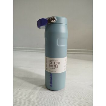 Stanley Iceflow™ Aerolight™ Flip Straw 2.0 Pipetli Su Şişesi, Koyu Mavi (Lupine), 0.7 Litre