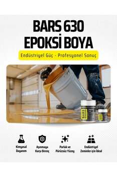 BARS Epoksi Zemin Ve Duvar Boyası - Solventsiz, Çift Bileşenli, Yüksek Dayanımlı Boya, İç Mekanlar