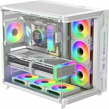 Next Gaming Sirius White Argb Panel 7X Fan Kumanda Ve Kontrolcü Atx Boş Bilgisayar Kasası Beyaz