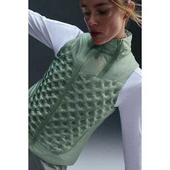 Nike Running Therma Fit Synthetic Fill Womens Vest Sentetik Dolgulu Termal Reflektörlü Kadın Koşu Yelek Yeşil - L