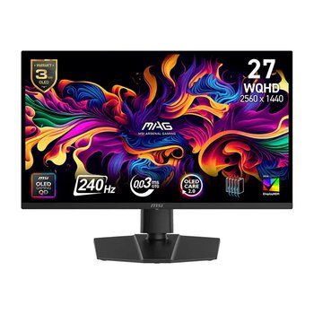 MSI MAG 273QP QD-OLED X24 27 2560x1440 WQHD 240Hz 0.03 ms HDMI DP True Black 400 Adaptive Sync Gaming Monitör