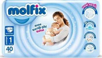 Molfix Jumbo Yenidoğan Bebek Bezi 40'lı