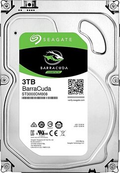Seagate BarraCuda ST3000DM008 SATA 3.0 7200 RPM 3.5" 3 TB Harddisk