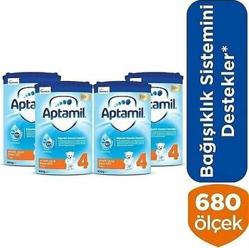 Aptamil 4 Çocuk Devam Sütü 800 gr 4 Adet