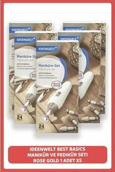 Rossmann Ideenwelt Best Basiıcs Manikur ve Pedikür Seti Rose Gold 1 Adet X5 Adet
