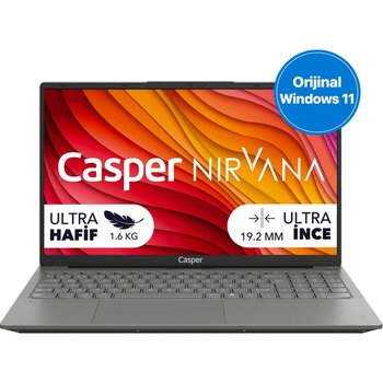 Casper Nirvana X650 I5-13420H 32GB DDR5 1TB SSD Windows 11 Home 15.6" Taşınabilir Bilgisayar X650.1342-DF00A-G-F - 1 TB - 32 GB