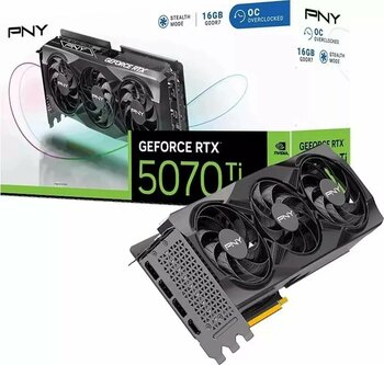 PNY GeForce RTX 5070Ti 16GB GDDR7 OC 256Bit Ekran Kartı (VCG5070T16TFXPB1-O)