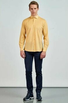 Giovane Gentile 2XL Sarı Uzun Kol Yaka Gömlek