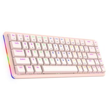 RAMPAGE REBEL USB Q Kırmızı Switch Pembe Gaming Klavye klavye