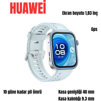 Huawei Watch Fit 4 Pro (Huawei Türkiye Garantili) - Mavi - 35 - 48 mm