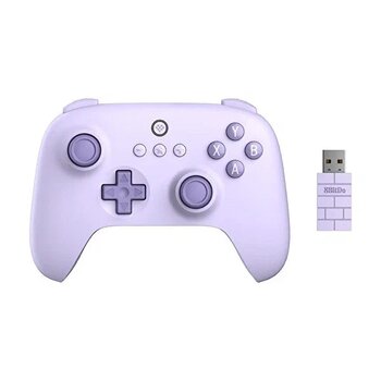 8Bitdo Ultimate C Lila Mor Kablosuz 2.4g Windows PC Android Steam Deck Raspberry Pi Controller
