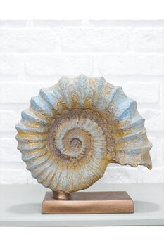 be art you Ammonit Fosili El Yapımı Polyester Biblo 30x30cm