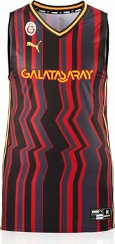 Puma Galatasaray 2024/2025 Alternatif Siyah Erkek Dokuma Basketbol Forma