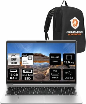 HP ProBook 450 G10 i7 1355U 16GB RAM 512GB SSD 15.6'' FHD FDOS Dizüstü Bilgisayar & PER4 ÇANTA