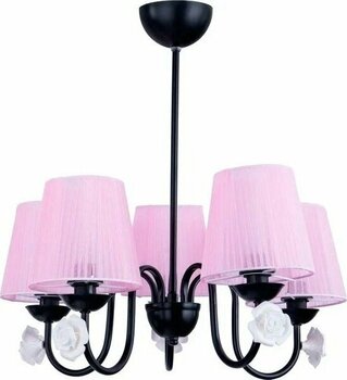 Polat Aydınlatma Samara 5'li Beyaz - Pembe E14 5 Ampul Avize