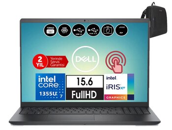 Dell Inspiron 3530 Intel Core İ7-1355u 8gb 256gb Ssd Fhd 15.6" Dokunmatik Fredos Taşınabilir Bilgisayar Wi35301018tu01+Zettaçanta