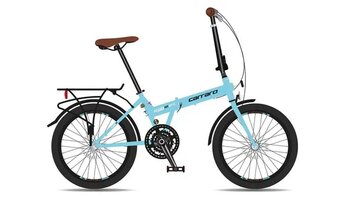 Carraro Flexi 121HD Mavi Siyah Krom Kahve Katlanır Bisiklet