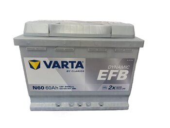 VARTA 60 AH. 640A (EN) START STOP EFB (ÜRETİM TARİHİ:2026)