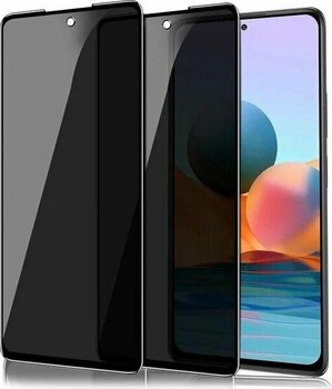 M.TK Moveteck Hayalet Ekran Koruyucu Cam 5D Privacy Xiaomi Redmi Note 10 Note 10S Uyumlu Ekran Koruyucu Camı