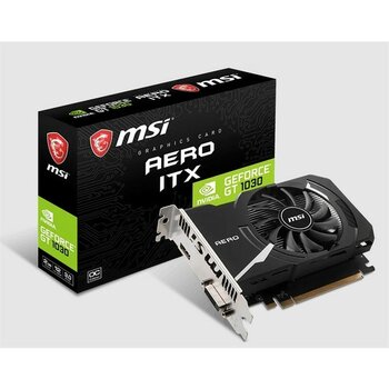 MSI Msı Geforce GT1030 Aero Itx 2gd4 Oc 2gb Ddr4 64BIT1XHDMI 1xdvı Ekran Kartı