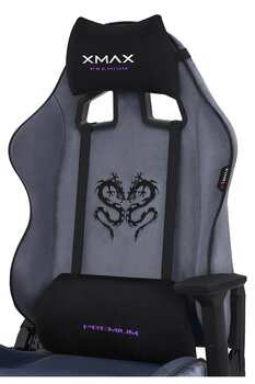 XMAX / Rio Balerion Antrasit Kadife Terletmez Kumaş Gaming Oyuncu Koltuğu / 120 Kg Taşır