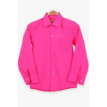 Breeze Basic Pembe Erkek Çocuk 7–13 Yaş Gömlek