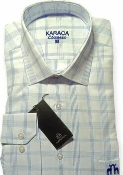 Karaca Ekoseli Mavi S Uzun Kol Gömlek