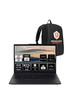 LENOVO ThinkPad T14 G5 Ultra7 155U 32GB 4TB SSD 14'' WUXGA W11P 4G LTE Dizüstü Bilgisayar  Laptop  Çanta