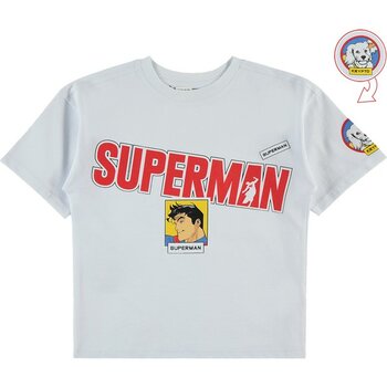 Superman Süperman Erkek Çocuk Tişört 6-9 Yaş Beyaz - 7 - 8 Yaş