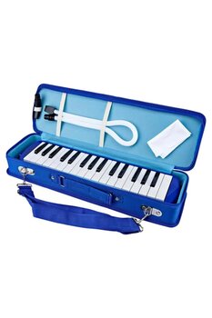 Ticon 32 Tuşlu Çantalı Mavi nefesli çalgılar Melodika